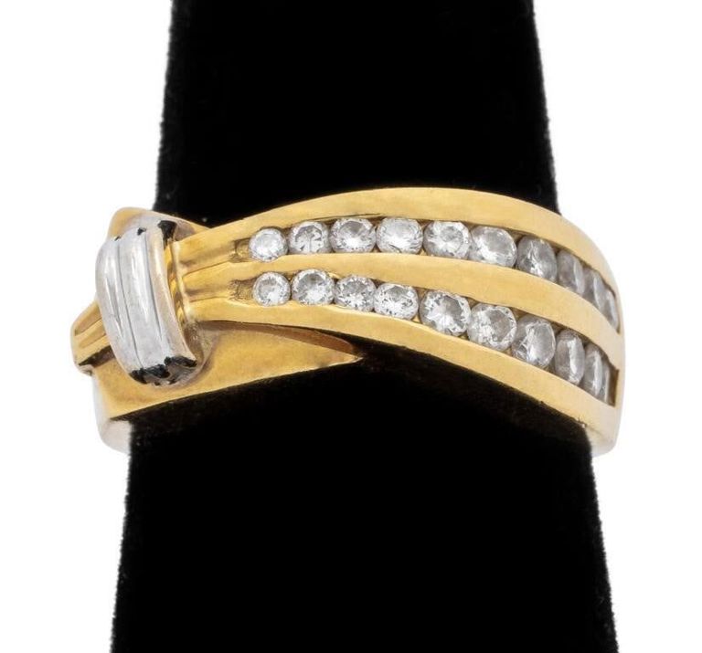 18k Gold Diamond Band Ring