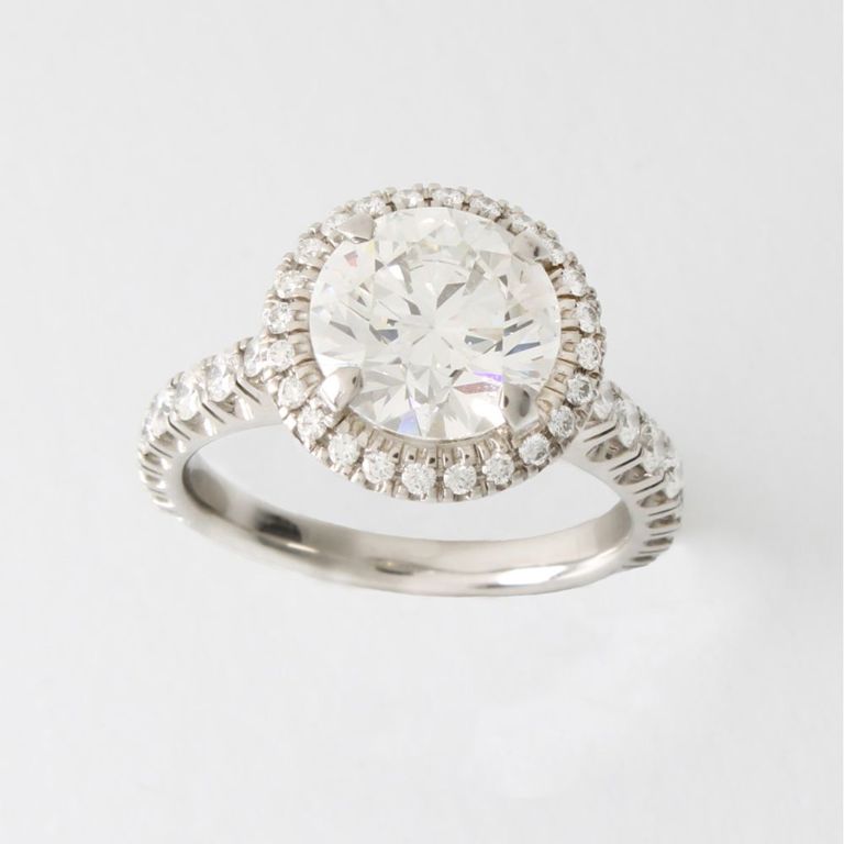 950 Platinum Diamond Engagement Ring