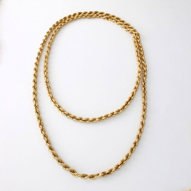 18k Yellow Gold Chain Necklace