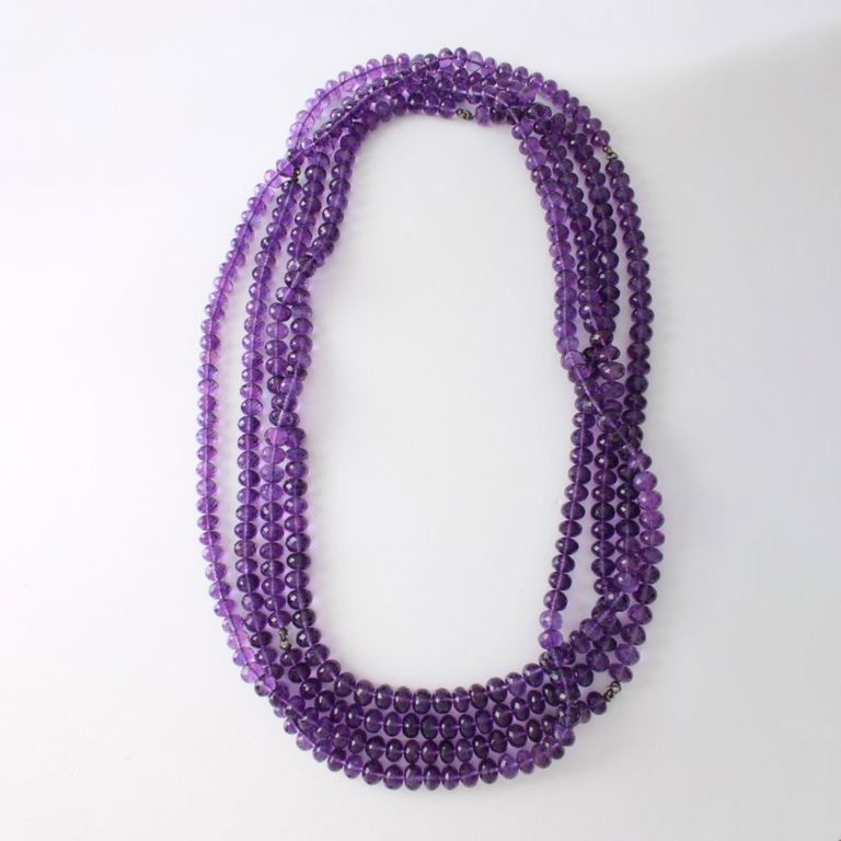 Amethyst Bead Necklace