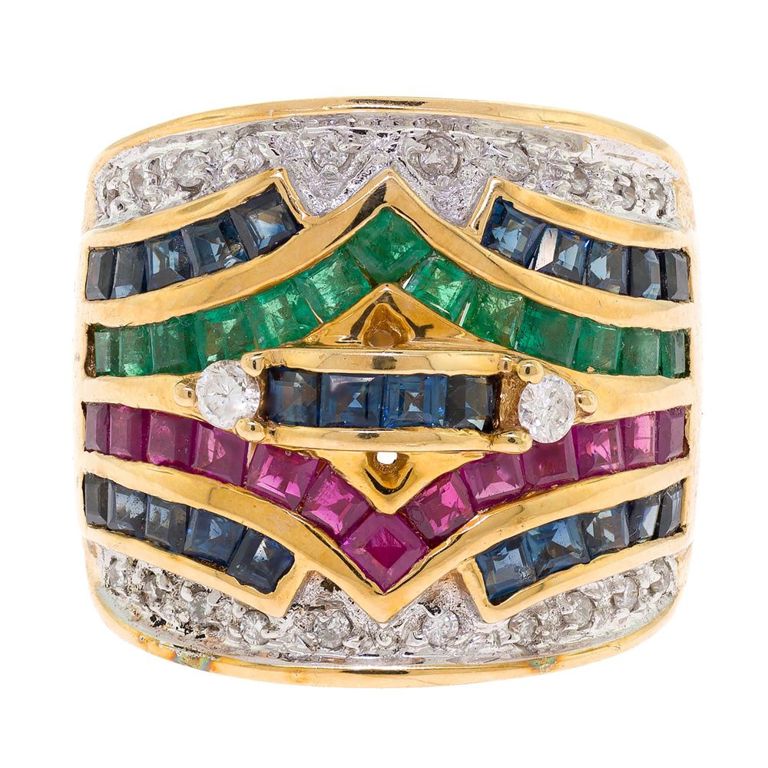14k Yellow Gold Emerald Ring