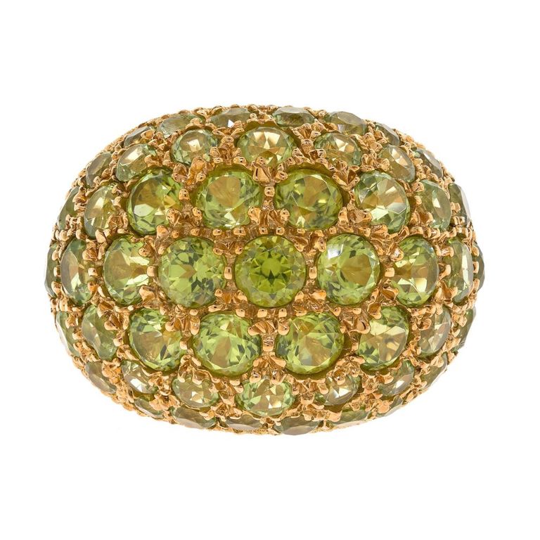 14k Gold Peridot Ring