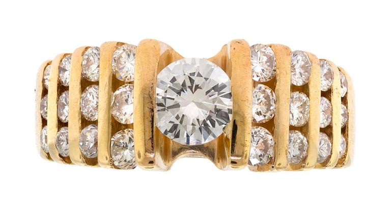 14k Gold Diamond Ring