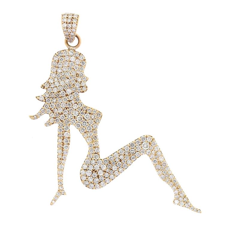 10k Gold Diamond Pendant