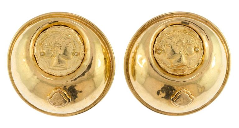 Pair of 18k Gold Earrings