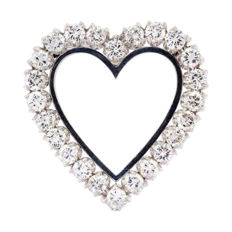 14k Gold Diamond Brooch/Pendant