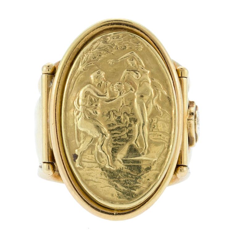 18k Gold Roman Style Ring