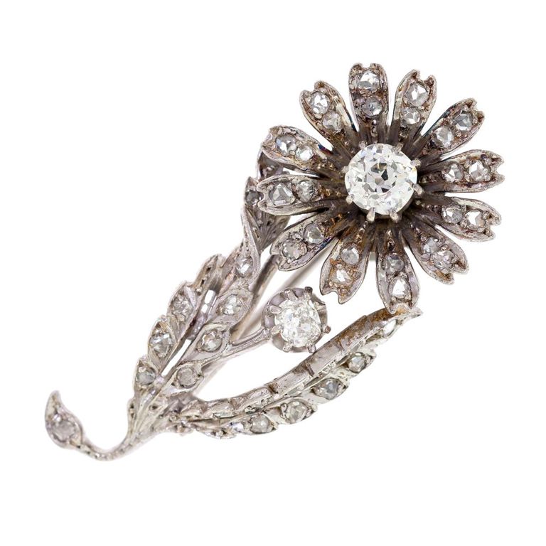 Platinum Diamond Brooch/Pendant