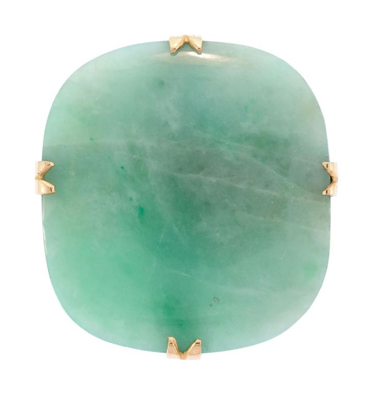 14k Yellow Gold Jade
