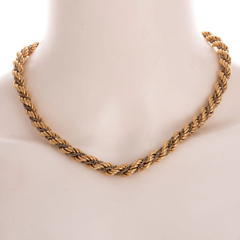 14k Two-Tone Gold Chain Necklace