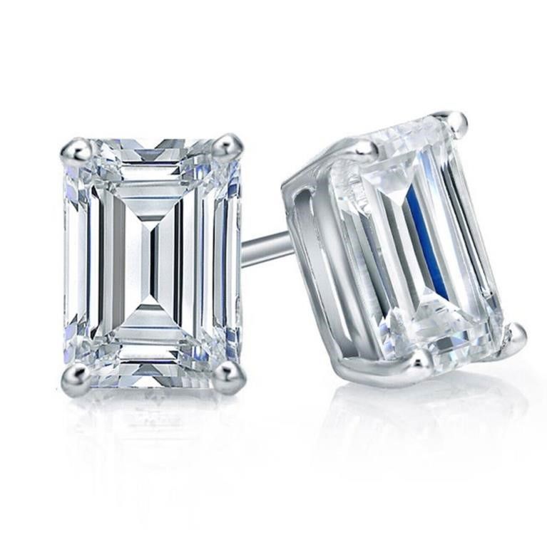 Sterling Silver Moissanite Earrings