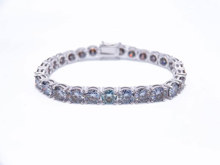 Sterling Silver Moissanite Bracelet