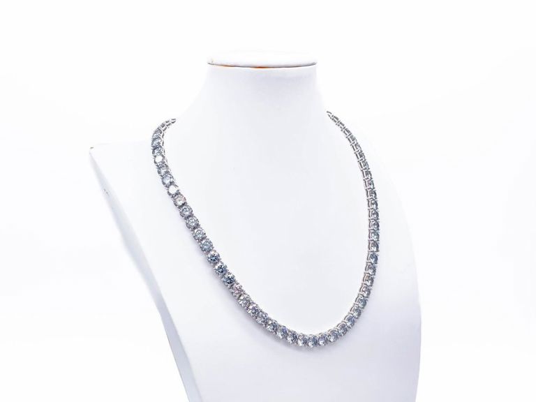 Gold Plated Moissanite Necklace