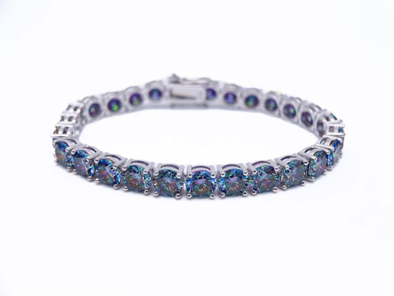 Gold Plated Alexandrite Bracelet