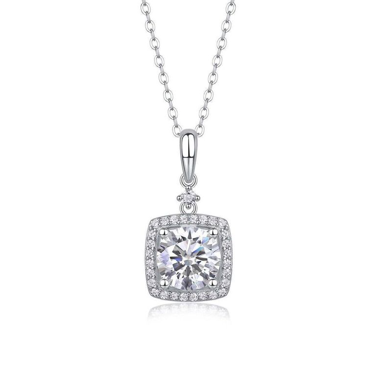 Moissanite Pendant Necklace