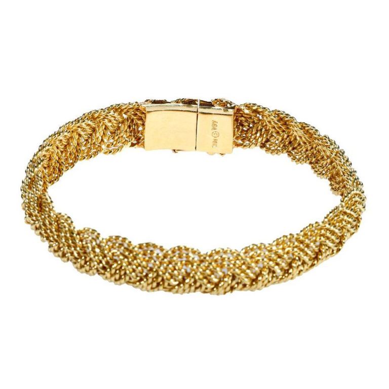 18k Gold Bangle Bracelet