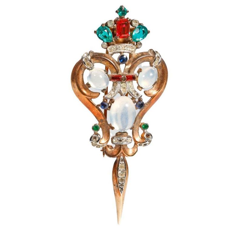 Multi-Stone Brooch