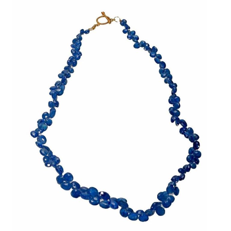 18k Gold Sapphire Necklace