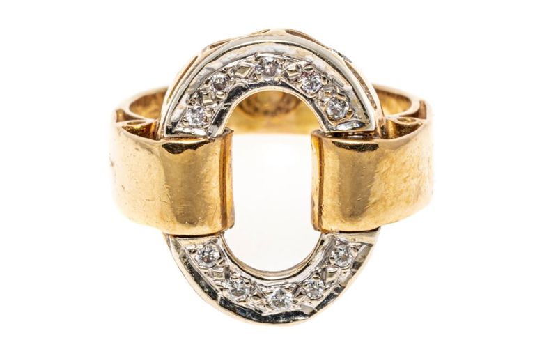 18k Yellow Gold Diamond Ring