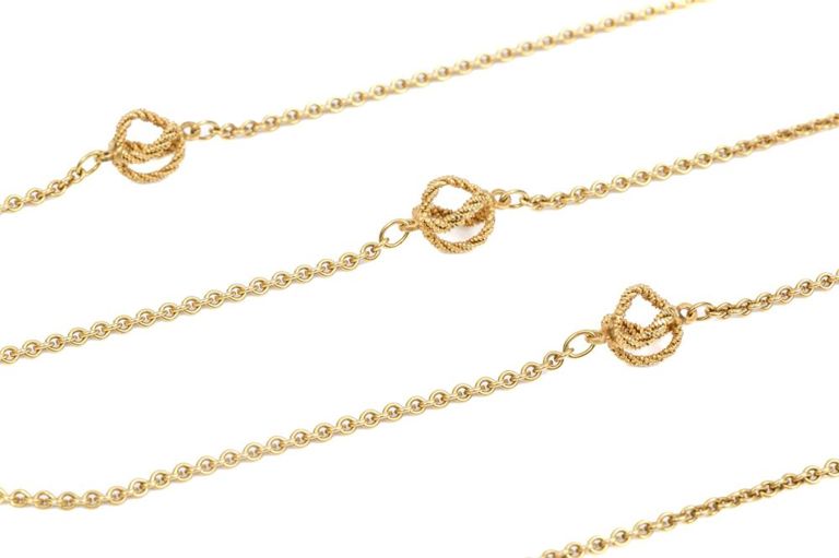 14k Gold Bead and Chain Link Necklace