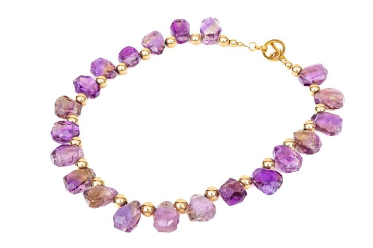 Ametrine and Gold Necklace