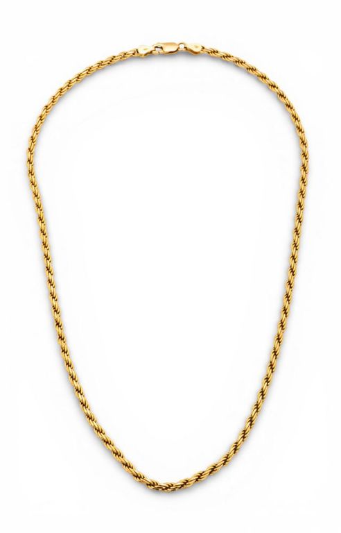 14k Yellow Gold Rope Necklace