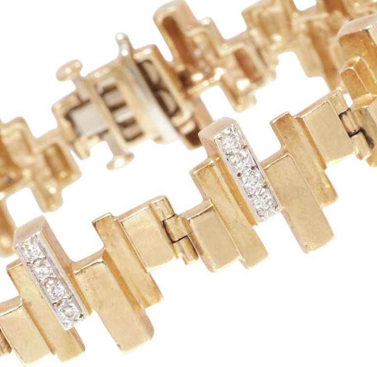 14k Gold Diamond Bracelet