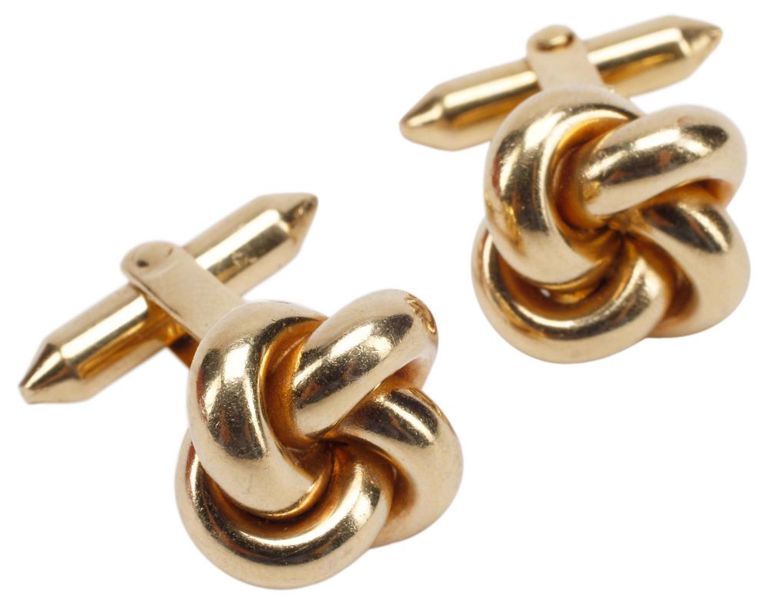 14k Gold Knot Cufflinks