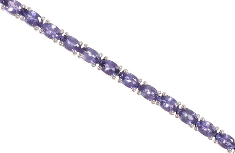 Sterling Silver Tanzanite Bracelet