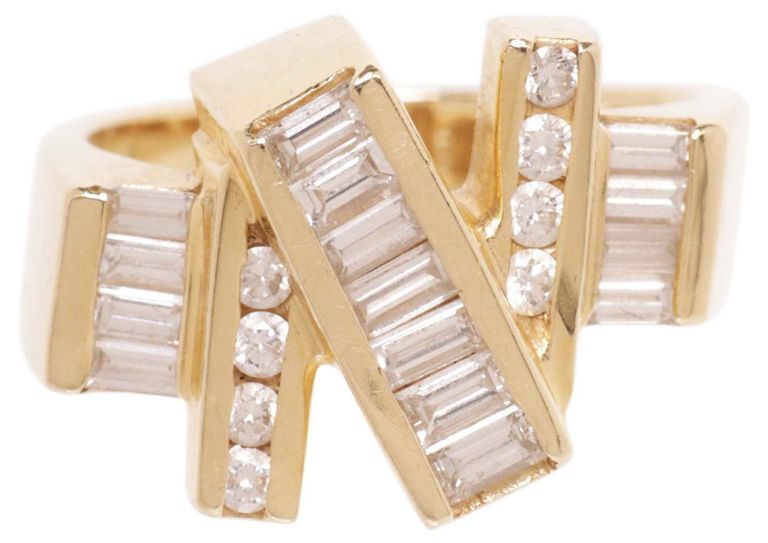14k Gold Diamond Ring