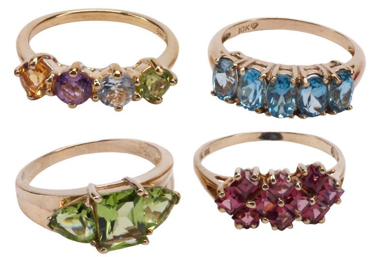 Gold and Vermeil Ring Set