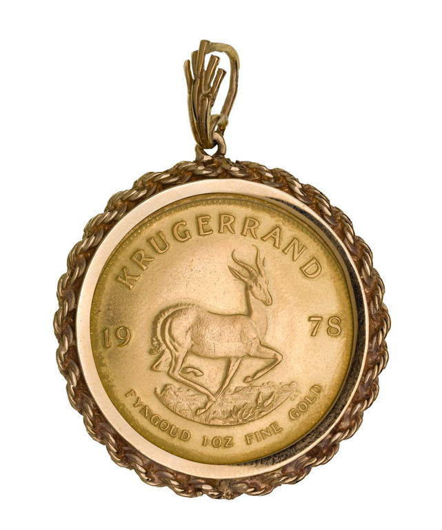 14k Yellow Gold Coin Pendant