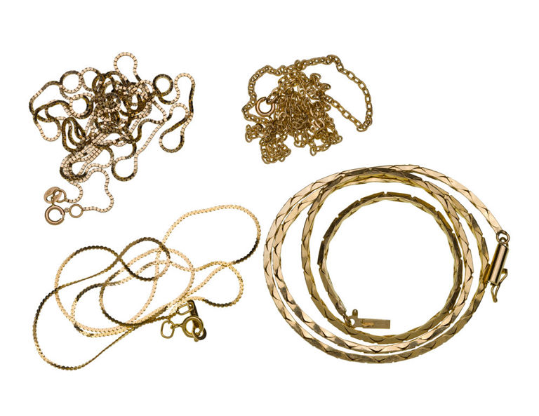 14k Yellow Gold Necklaces