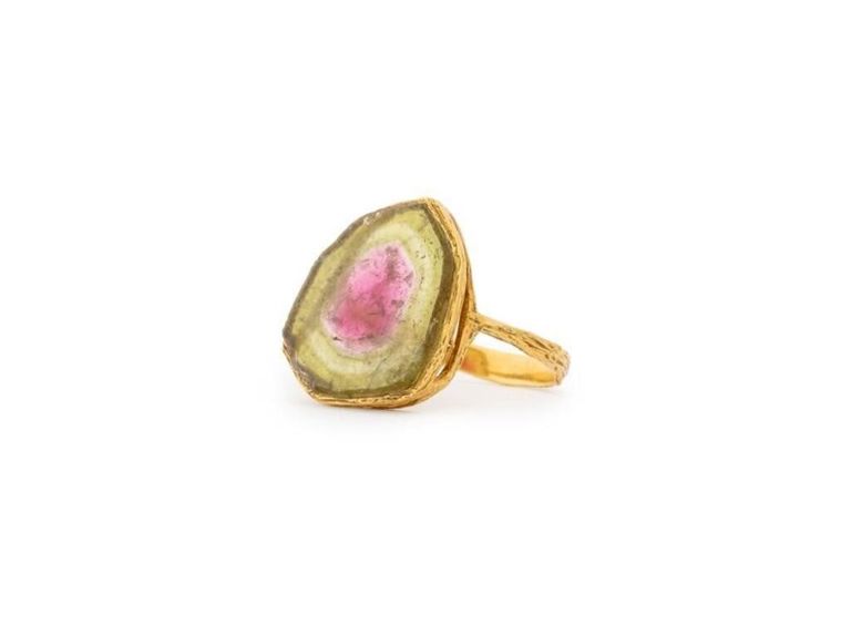 18k Gold Tourmaline Ring