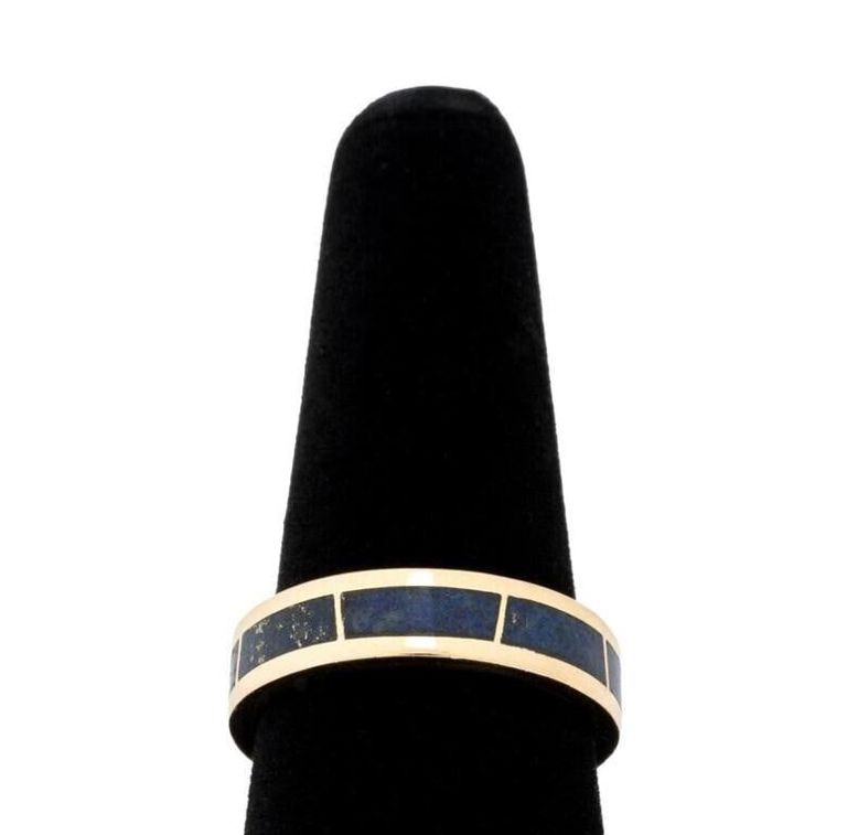 14k Yellow Gold Lapis Lazuli Ring
