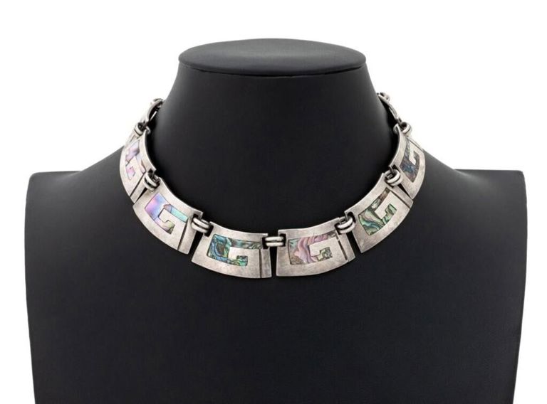 Sterling Silver Abalone Necklace