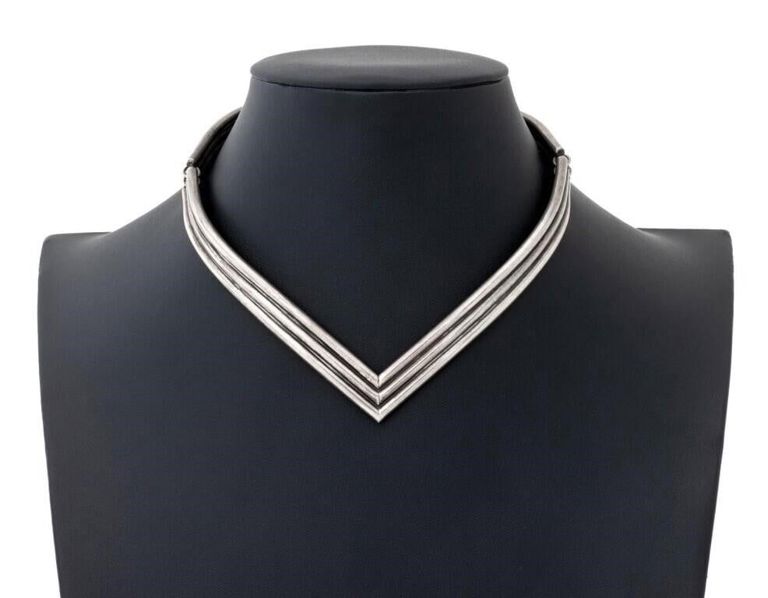 Sterling Silver Collar Necklace