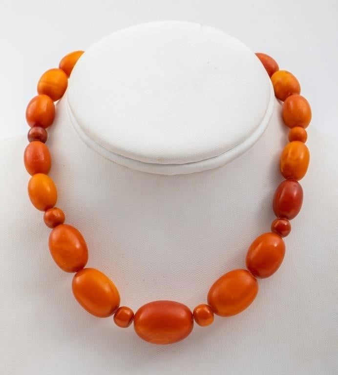 Amber Bead Necklace