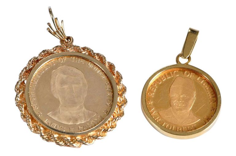 Gold Coin Pendants