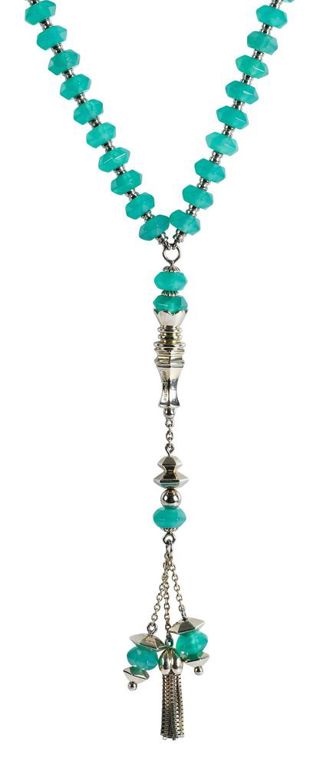 18k White Gold Chrysoprase Necklace
