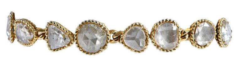 18k Yellow Gold Diamond Bracelet