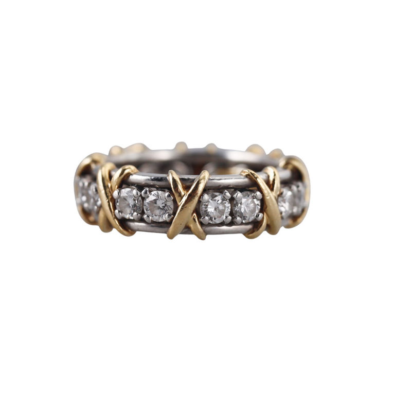 Gold and Platinum Diamond Ring