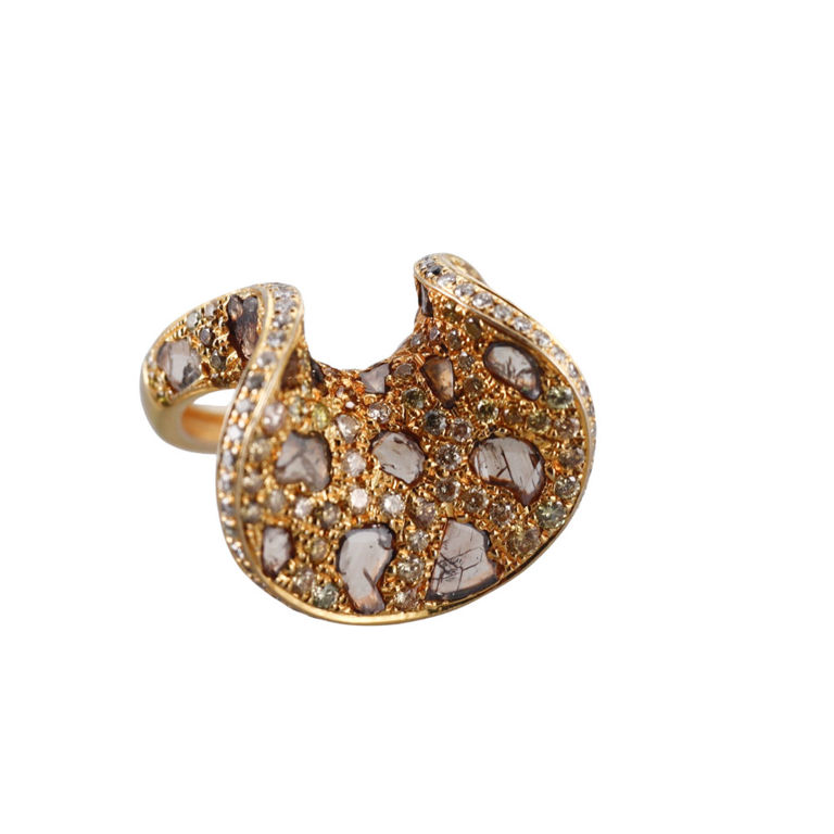 18k Yellow Gold Diamond Ring