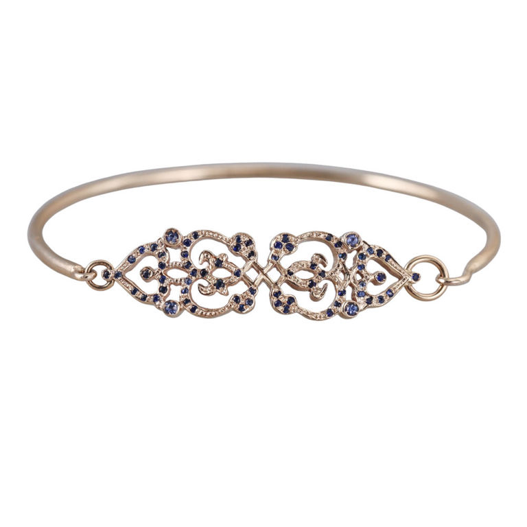 18k Yellow Gold Sapphire Bracelet
