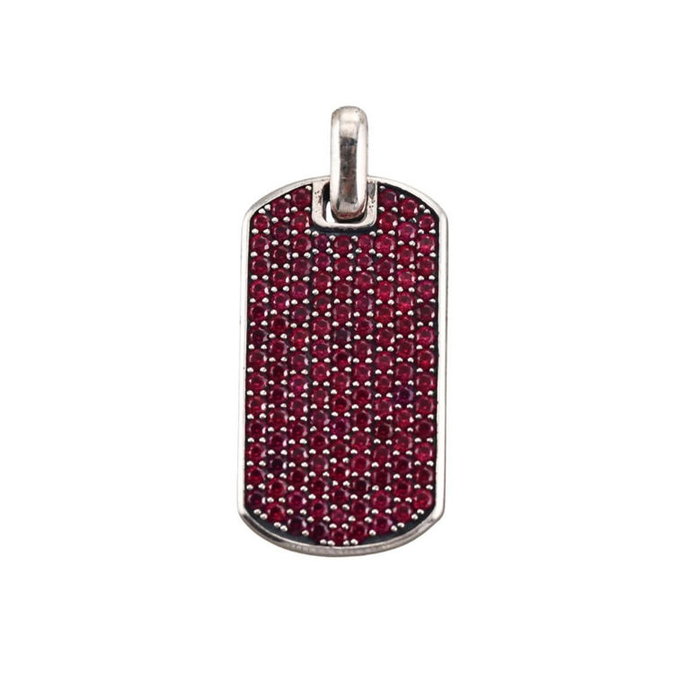 Sterling Silver Ruby Pendant