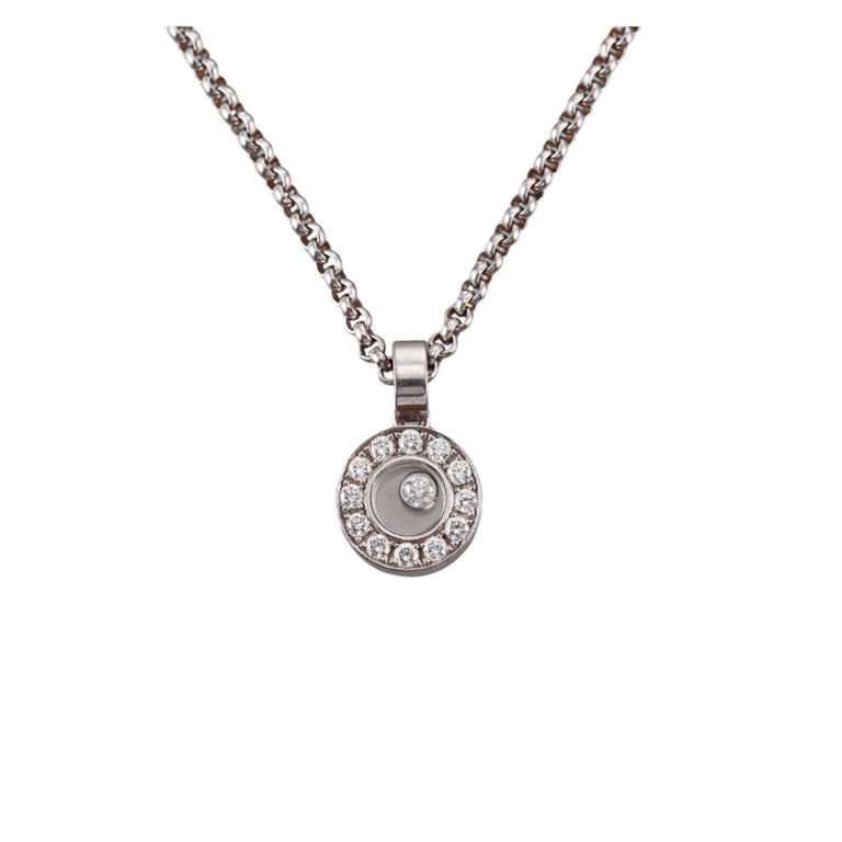 18k Gold Diamond Pendant Necklace