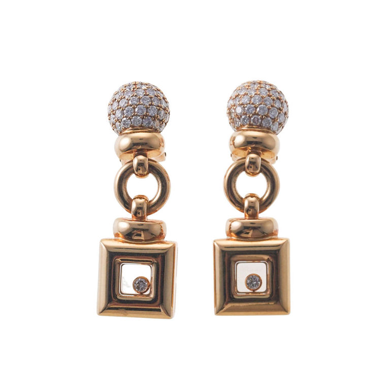 18k Gold Diamond Earrings