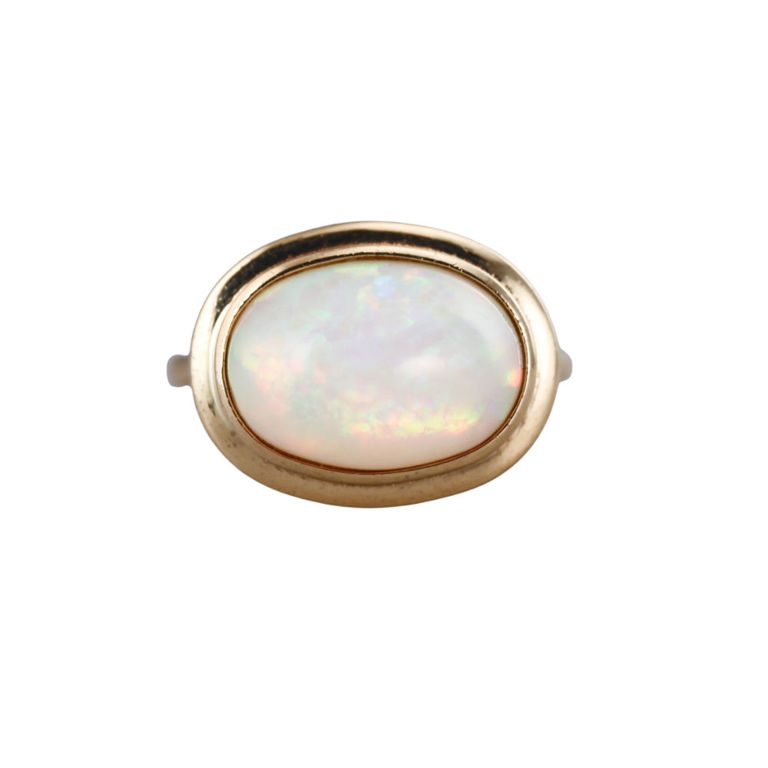 18k Yellow Gold Opal Ring