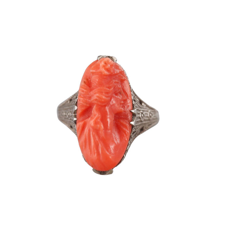 14k Gold Cameo Ring