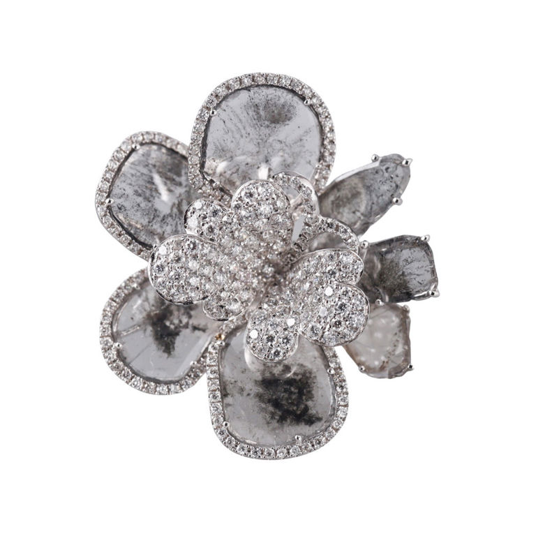 18k White Gold Diamond Ring